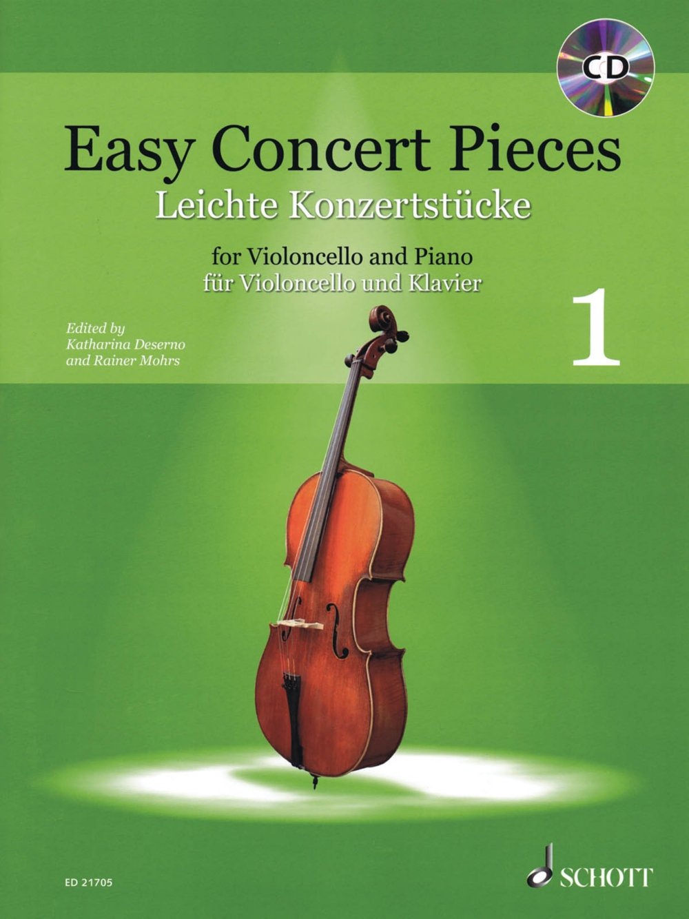 Easy Concert Pieces: Band 1. Violoncello und Klavier. Ausgabe mit CD. Sheet Music