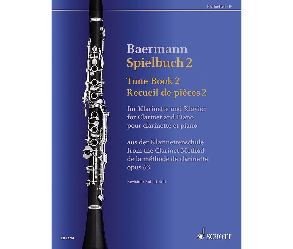 Spielbuch 2: Vortragsstücke aus der Klarinettenschule. Band 2. op. 63. Klarinette in B und Klavier. Spielbuch. (Baermann - Klarinettenschule) Sheet Music