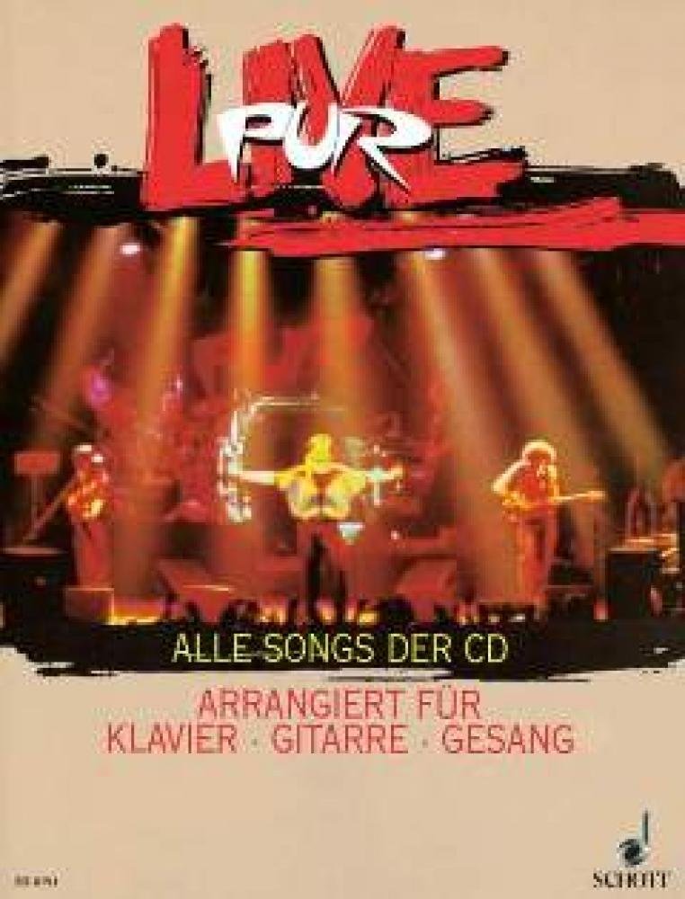 Live: Alle Tracks der CD arrangiert für Klavier - Gitarre - Gesang. (ED 8191) Arts & Music