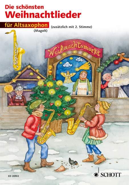 Die schönsten Weihnachtslieder: sehr leicht bearbeitet. 1-2 Alt-Saxophone. Sheet Music