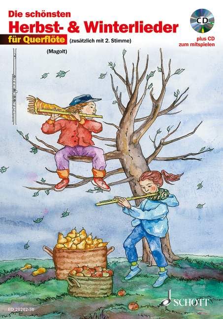 Die schönsten Herbst- und Winterlieder: Sankt Martin, Nikolauslieder und Weihnachtslieder. 1-2 Flöten. Ausgabe mit CD. Education & Training