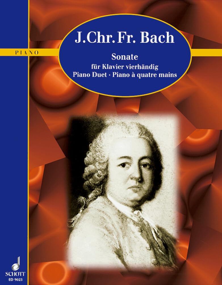 Sonate A-Dur: Klavier (Cembalo) 4-händig. (Schott Piano Classics) Sheet Music