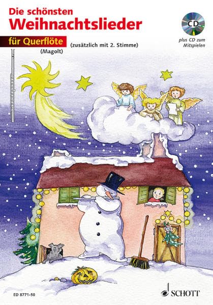 Die schönsten Weihnachtslieder, Notenausg. m. Audio-CDs, Für Querflöte, m. Audio-CD: sehr leicht bearbeitet. 1-2 Flöten. Ausgabe inkl. Play-Along. Education & Training