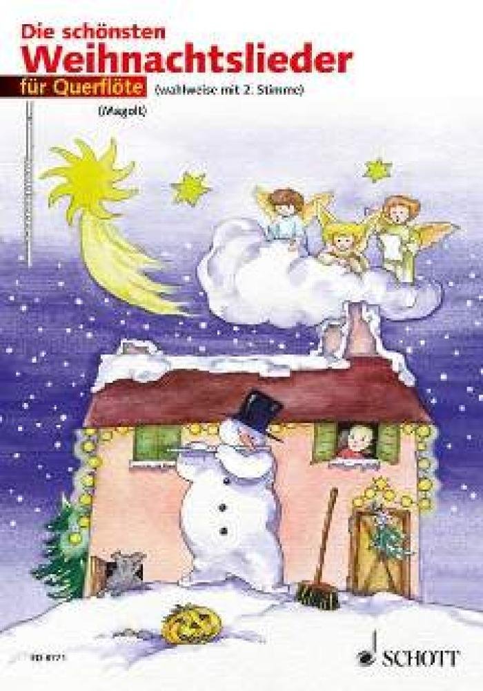 Die schönsten Weihnachtslieder: sehr leicht bearbeitet. 1-2 Flöten. Sheet Music