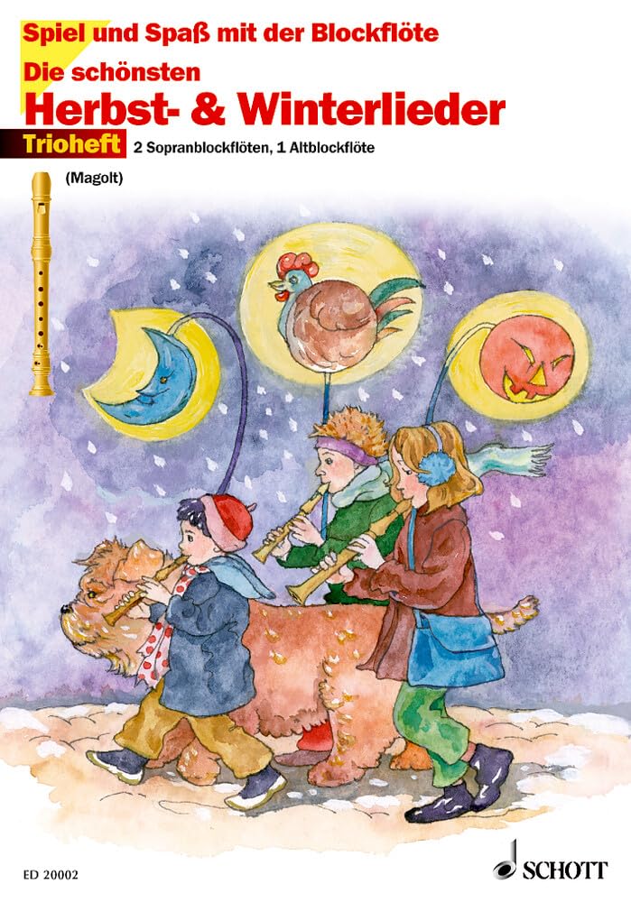 Die schönsten Herbst- und Winterlieder: 32 Lieder für Herbst und Winter; Sankt Martin, Nikolauslieder und Weihnachtslieder. 3 Blockflöten (SSA). Spielpartitur. (Spiel und Spaß mit der Blockflöte) Education & Training