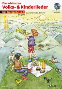 Die schönsten Volks- & Kinderlieder, Notenausg. m. Play-Along-CDs, Für Trompete, m. Audio-CD: sehr leicht bearbeitet. 1-2 Trompeten. Education & Training
