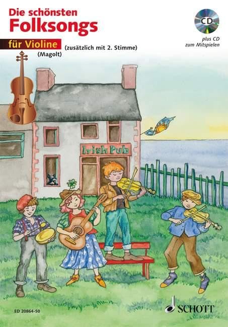 Die schönsten Folksongs: 1-2 Violinen. Education & Training
