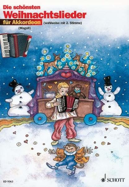 Die schönsten Weihnachtslieder: sehr leicht bearbeitet. 1-2 Akkordeons. Sheet Music