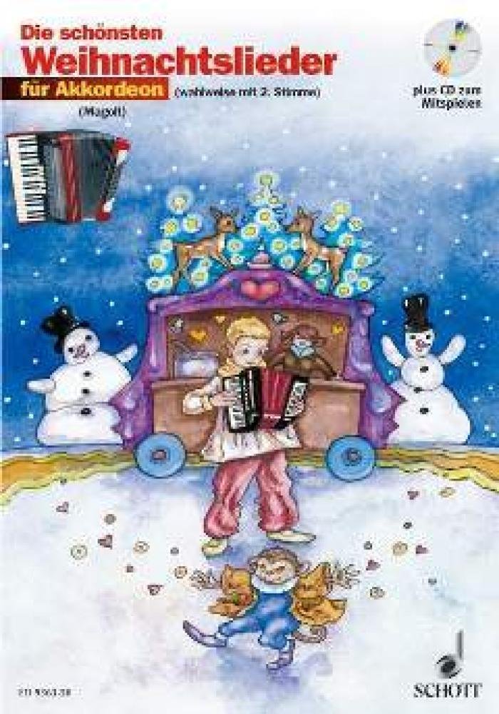 Die schönsten Weihnachtslieder: sehr leicht bearbeitet. 1-2 Akkordeons.: sehr leicht bearbeitet. 1-2 Akkordeons. Ausgabe mit CD. Pop culture