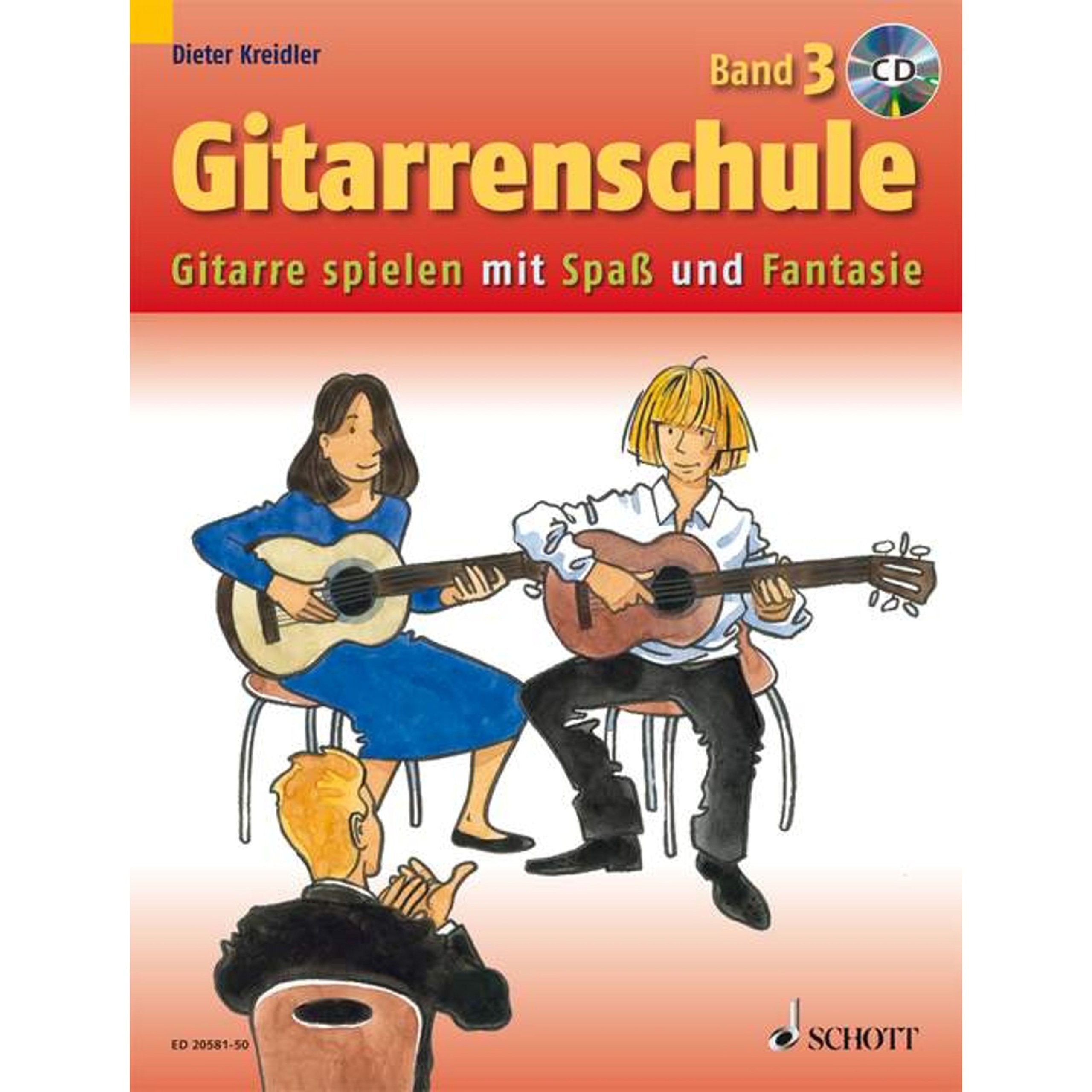 Gitarrenschule: Gitarre spielen mit Spaß und Fantasie - Neufassung. Band 3. Gitarre. (Kreidler Gitarrenschule) Education & Training