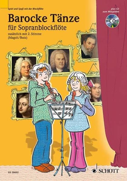 Barocke Tänze: 2 Sopran-Blockflöten. (Spiel und Spaß mit der Blockflöte) Sheet Music