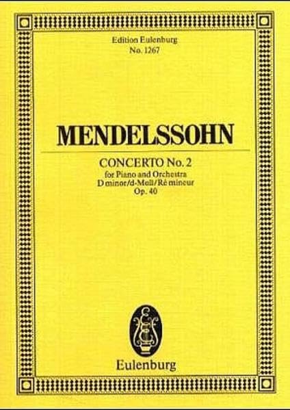 Konzert Nr. 2 d-Moll: op. 40. Klavier und Orchester. Studienpartitur. (Eulenburg Studienpartituren) Arts & Music