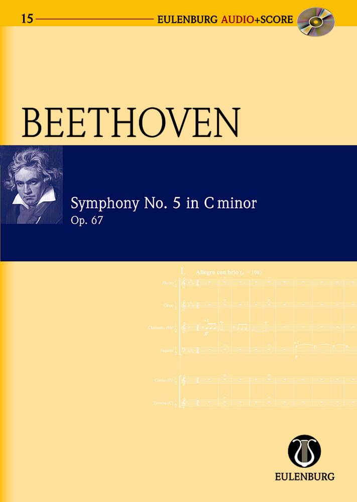 Sinfonie Nr. 5 c-Moll: op. 67. Orchester. Studienpartitur. (Eulenburg Audio+Score) Sheet Music