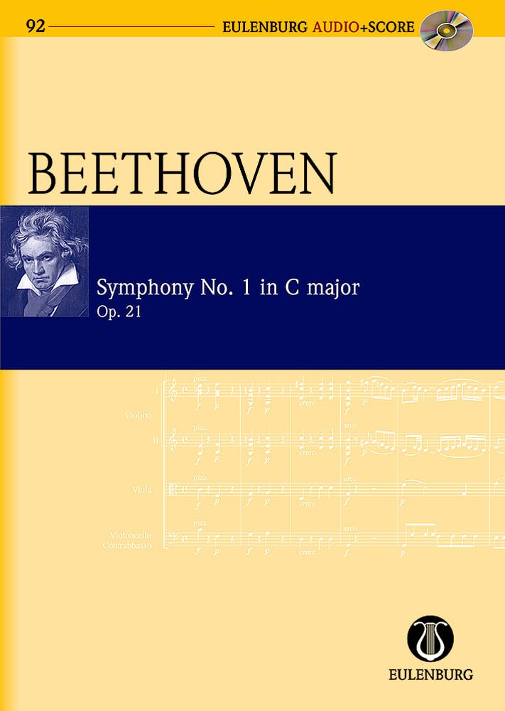 Sinfonie Nr. 1 in C-Dur: op. 21. Orchester. Studienpartitur. (Eulenburg Audio+Score, Band 92) Sheet Music