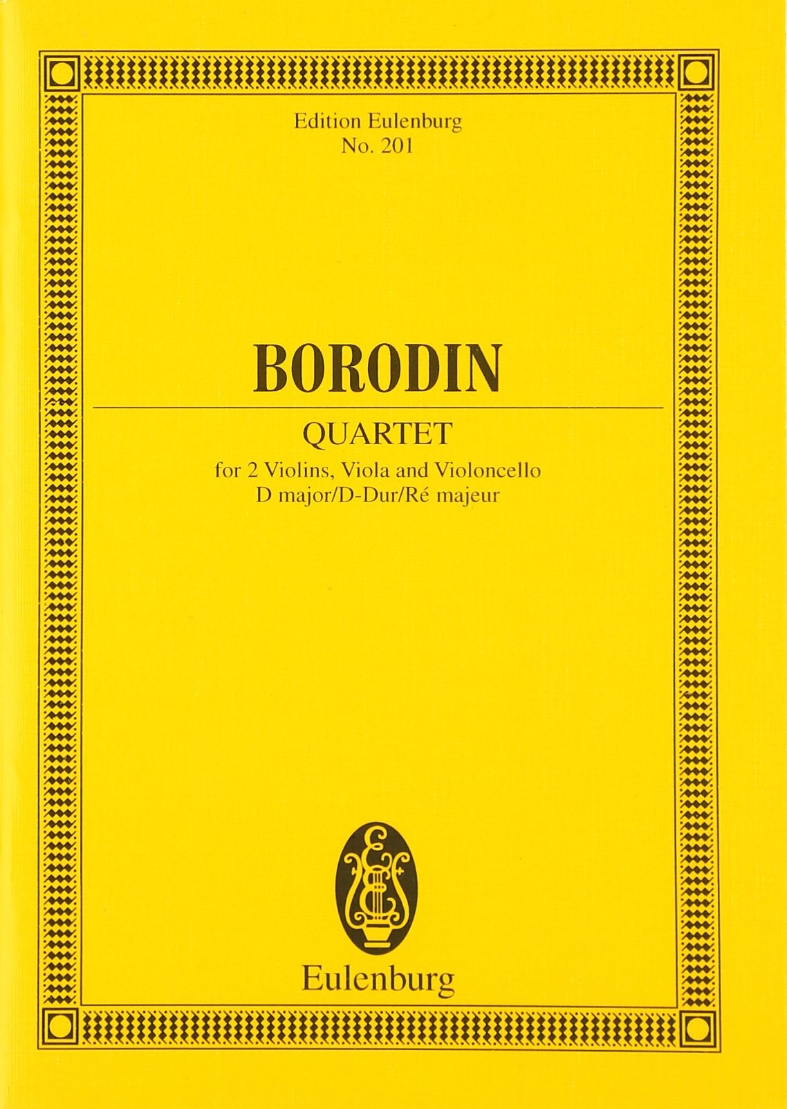Streichquartett Nr. 2 D-Dur: Streichquartett. Studienpartitur. (Eulenburg Studienpartituren) Sheet Music