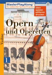 Opern Und Operetten 1 fur Violine: Masterplayalong (Dt.) (Piano is Computer book