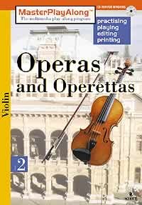 Operas and Operettas 2 for Violin: Masterplayalong (Engl.) (Piano is Computer book
