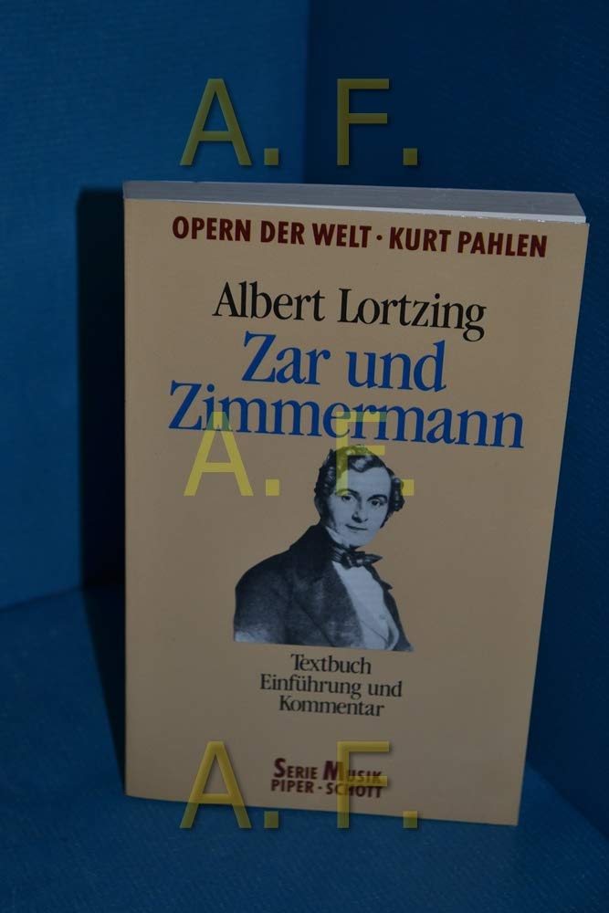 Zar und Zimmermann: Opernführer. (SP 8003) (Serie Musik Piper-Schott) Sheet Music