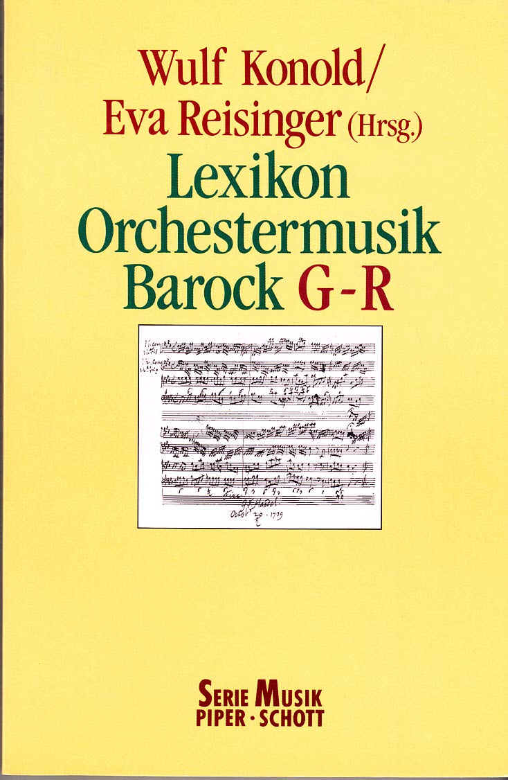 Lexikon Orchestermusik Barock: G - R (SP 8272) Sheet Music