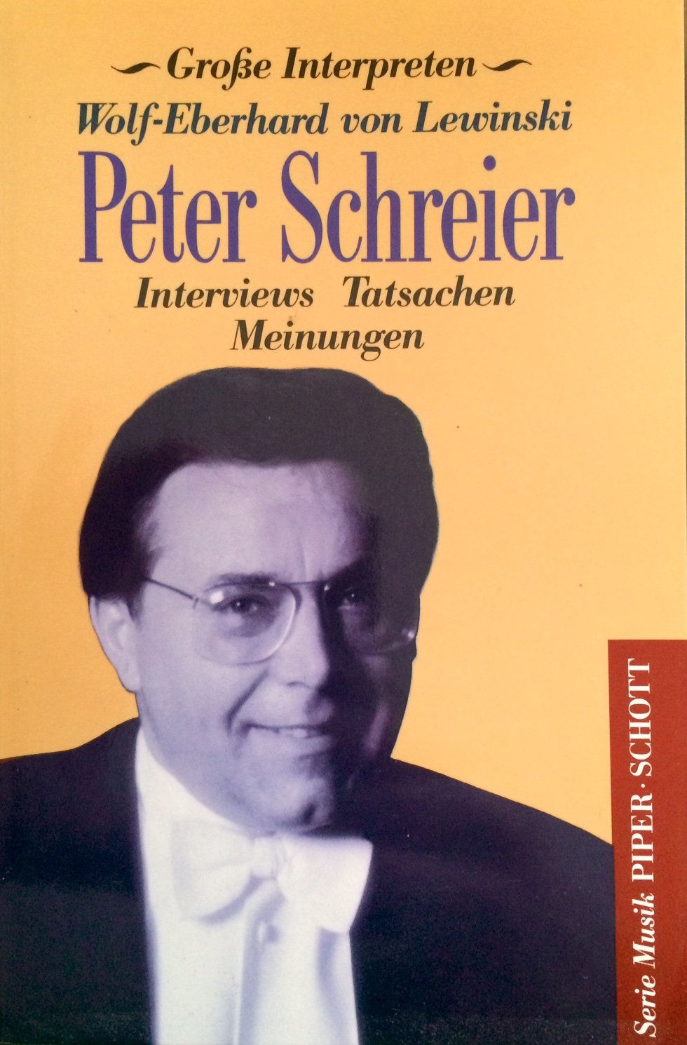 Peter Schreier Pop culture Books