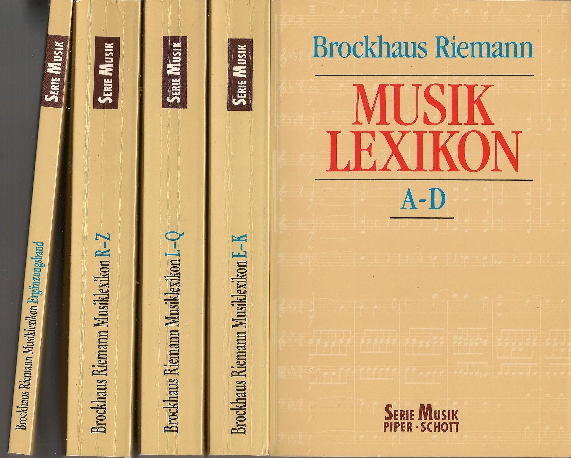 Brockhaus-Riemann-Musiklexikon : in 4 Bänden und einem Ergänzungsband. Serie Musik Piper, Schott. Arts & Music