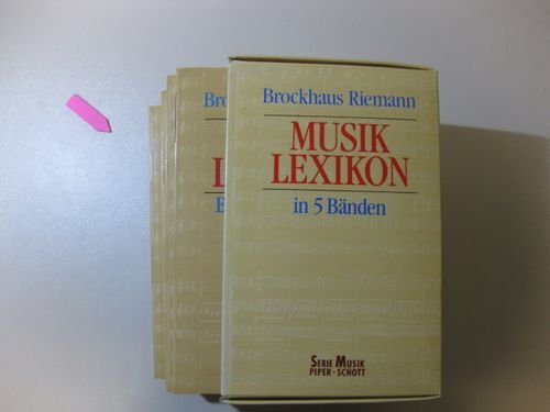 Brockhaus Riemann Musiklexikon in 5 Bänden Reference Books