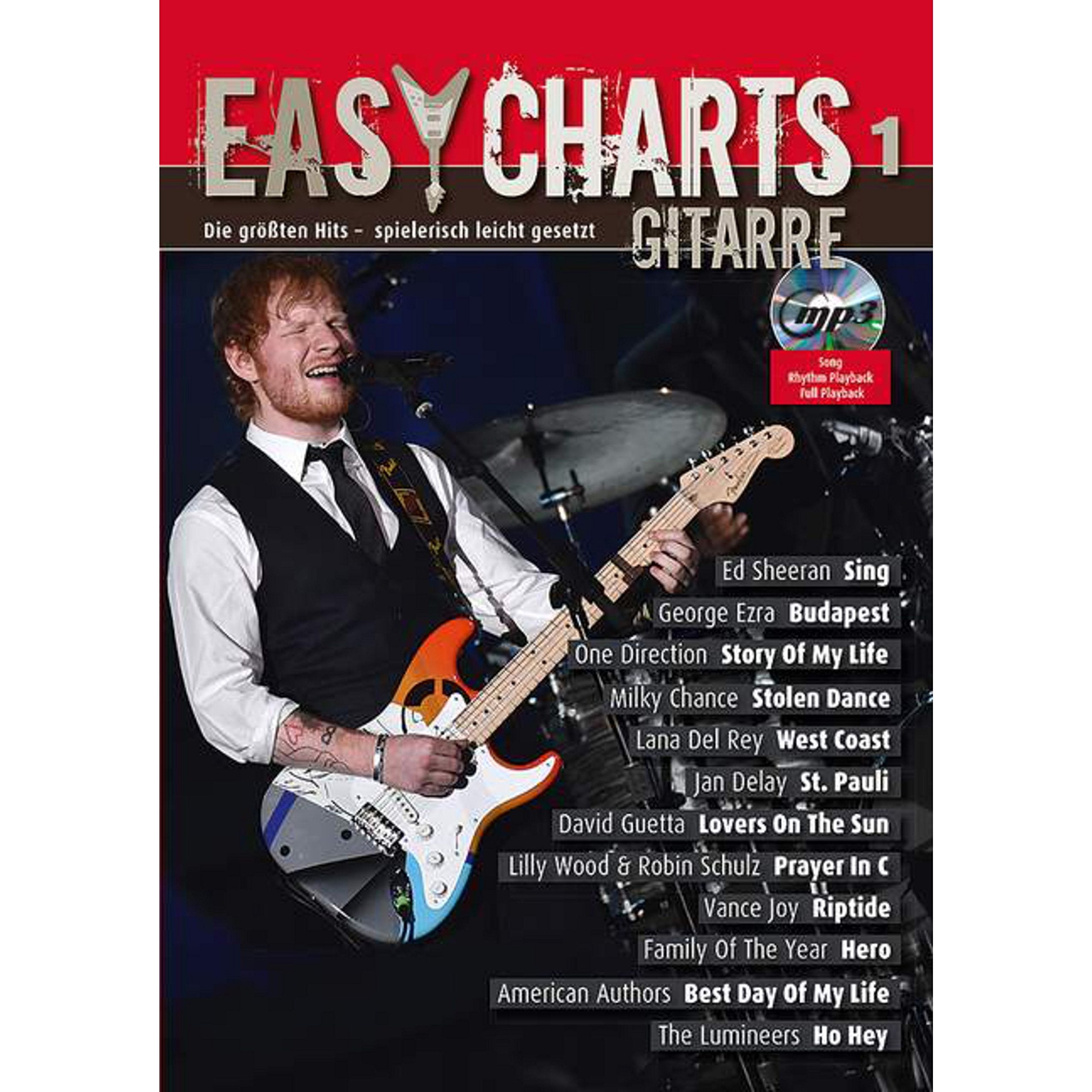 Easy Charts Gitarre: Die größten Hits - für Gitarre spielerisch leicht gesetzt. Gitarre, E-Gitarre. Spielbuch. Sheet Music