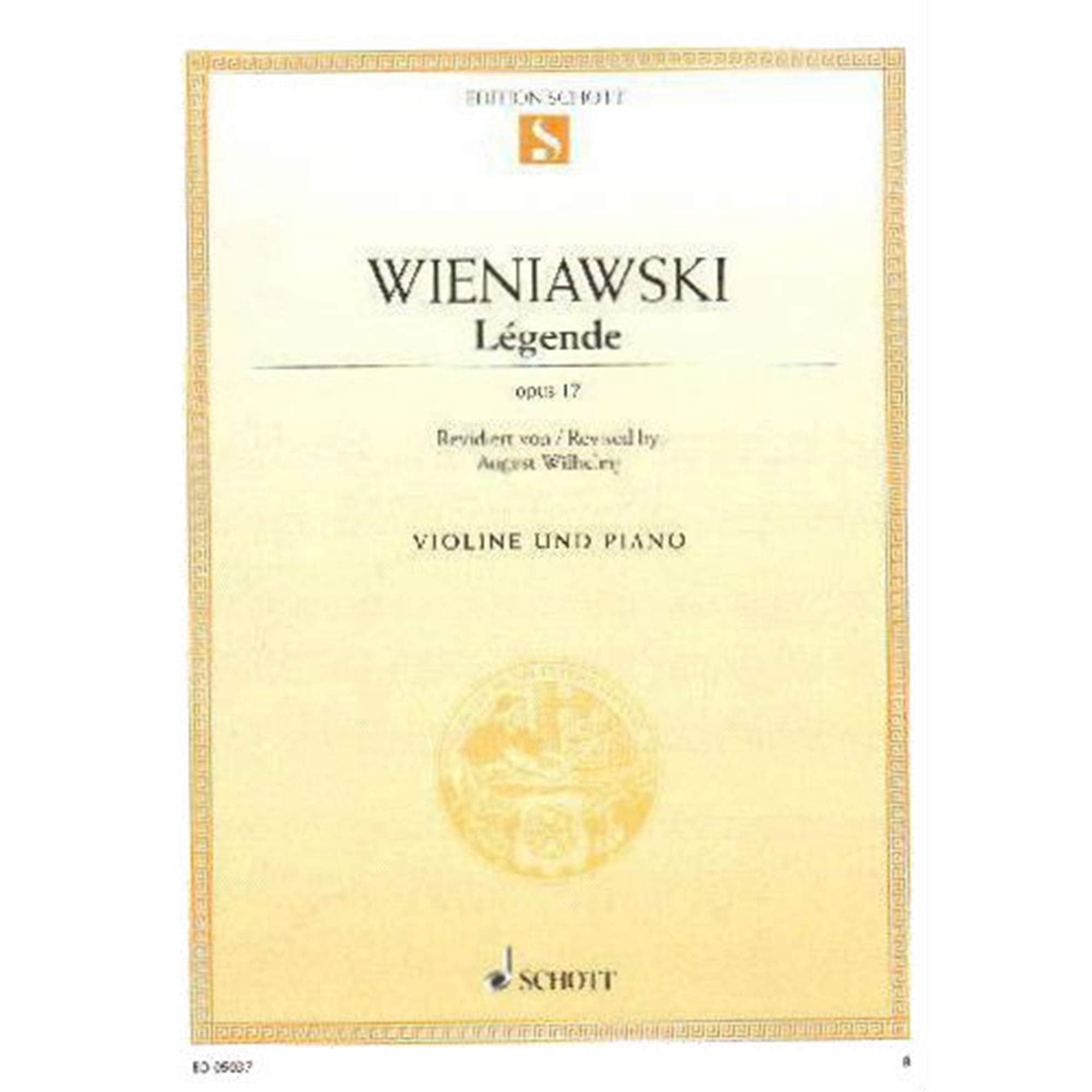 Légende: op. 17. Violine und Klavier. Einzelausgabe. (Edition Schott Einzelausgabe) Sheet Music