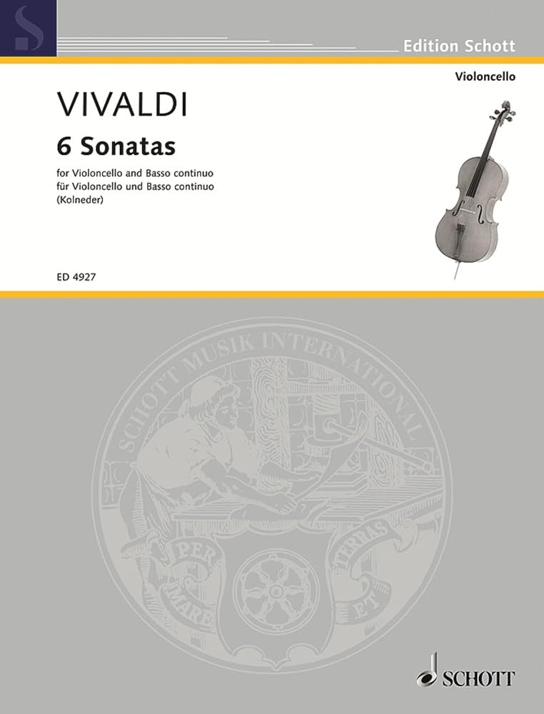 6 Sonaten: Violoncello und Basso continuo. (Edition Schott) Sheet Music