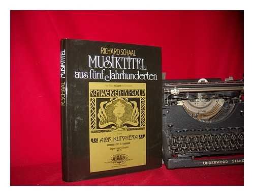 Musiktitel aus fünf Jahrhunderten (Quellenkataloge zur Musikgeschichte) Film, Art & Culture