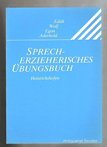 Sprecherzieherisches Übungsbuch (Theaterpädagogische Bibliothek) Professional & Reference Books