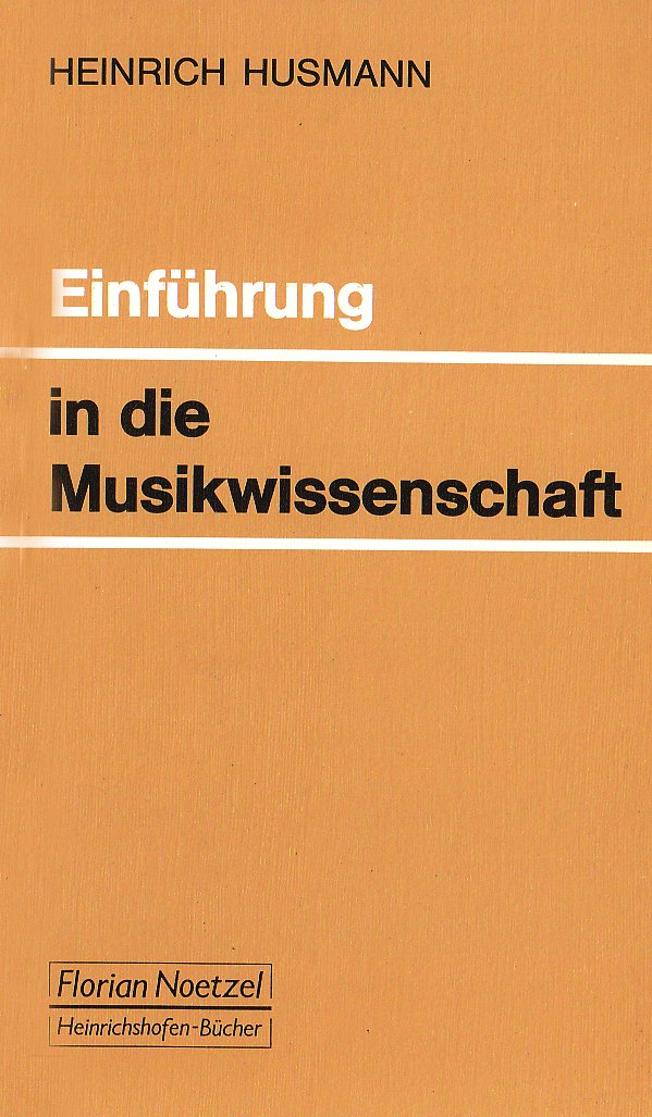 Einführung in die Musikwissenschaft Sheet Music