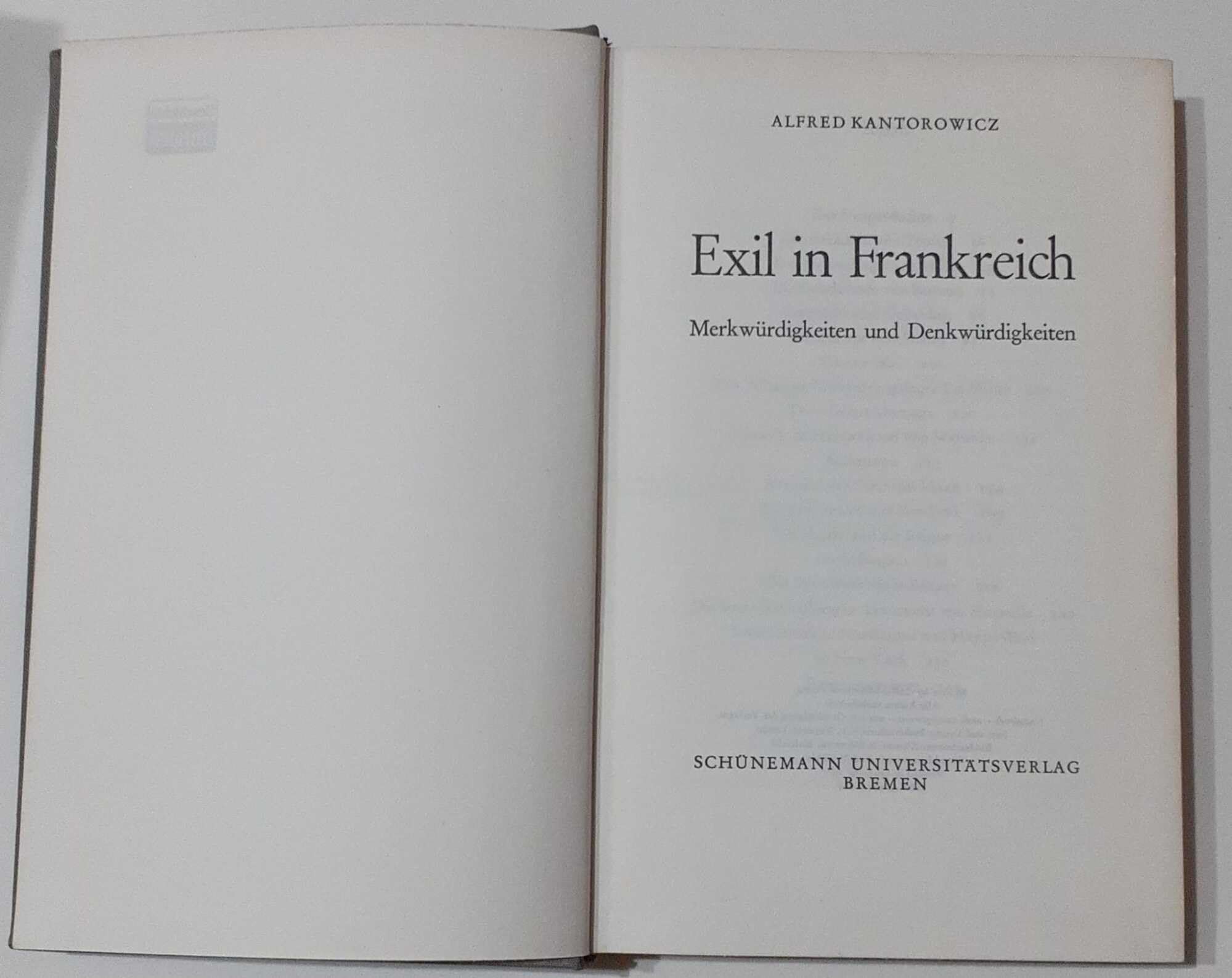 Exil in Frankreich: Merkwürdigkeiten und Denkwürdigkeiten. Movies