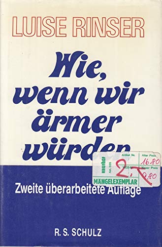 Wie, wenn wir ärmer würden, oder die Heimkehr des verlorenen Sohnes book