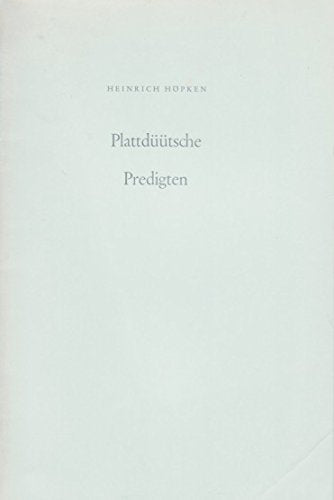Plattdüütsche Predigten ut us Tied Books