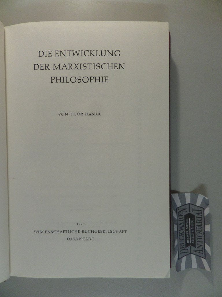 Die Entwicklung der marxistischen Philosophie Books