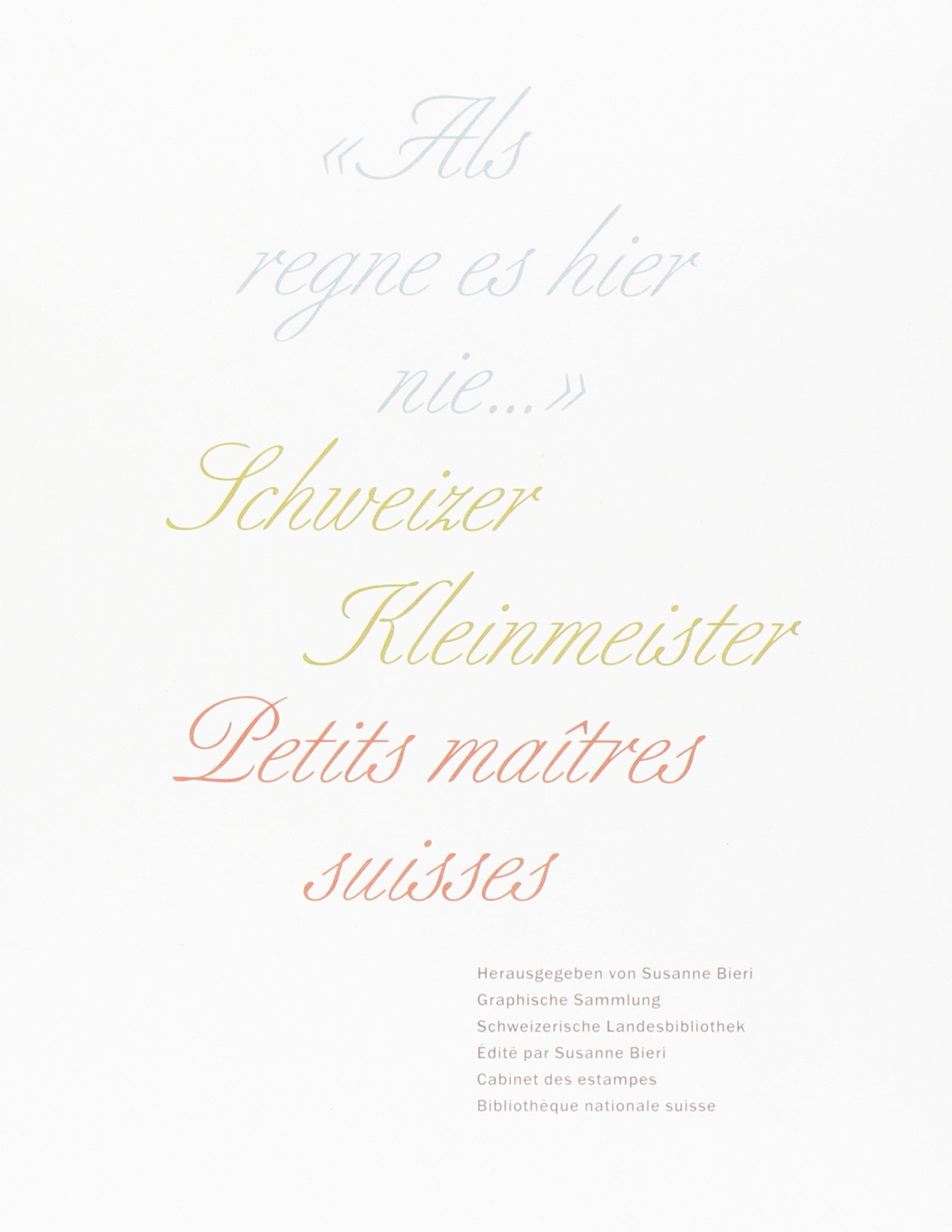 "Als regne es hier nie.... Publikationenreihe im Zusammenhang mit... Film, Art & Culture