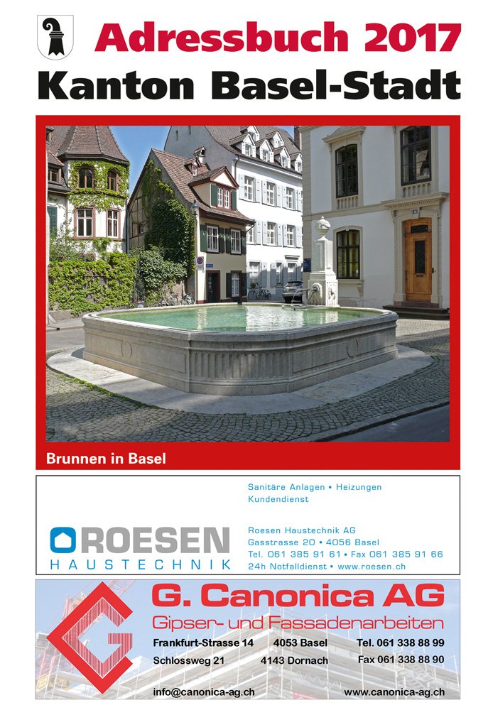 Basler Adressbuch 2017: Adressbuch der Stadt Basel und der Gemeinden Riehen und Bettingen Social Sciences
