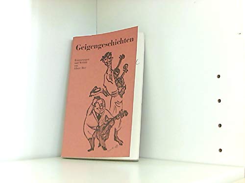 Geigengeschichten. Erinnerungen und Notizen. Books