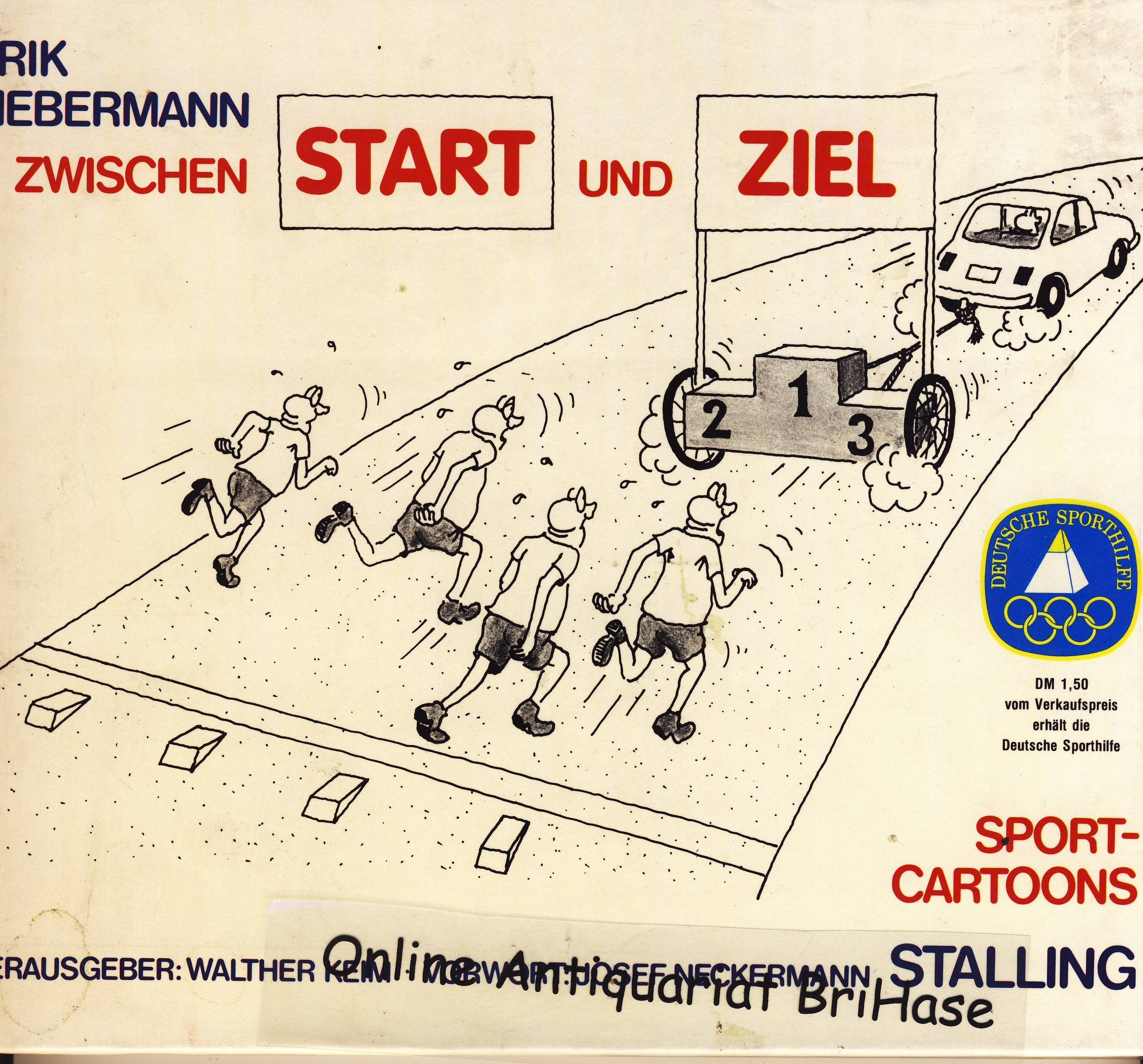 Zwischen Start und Ziel. Sport- Cartoons Cartoons