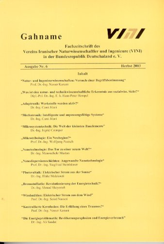 Gahname: Fachzeitschrift des Vereins Iranischer Naturwissenschaftler und Ingenieure (VINI) in der Bundesrepublik Deutschland e.V. - Ausgabe Nr. 6 book