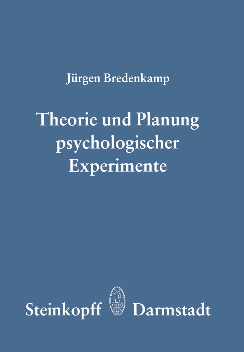 Theorie und Planung Psychologischer Experimente Law