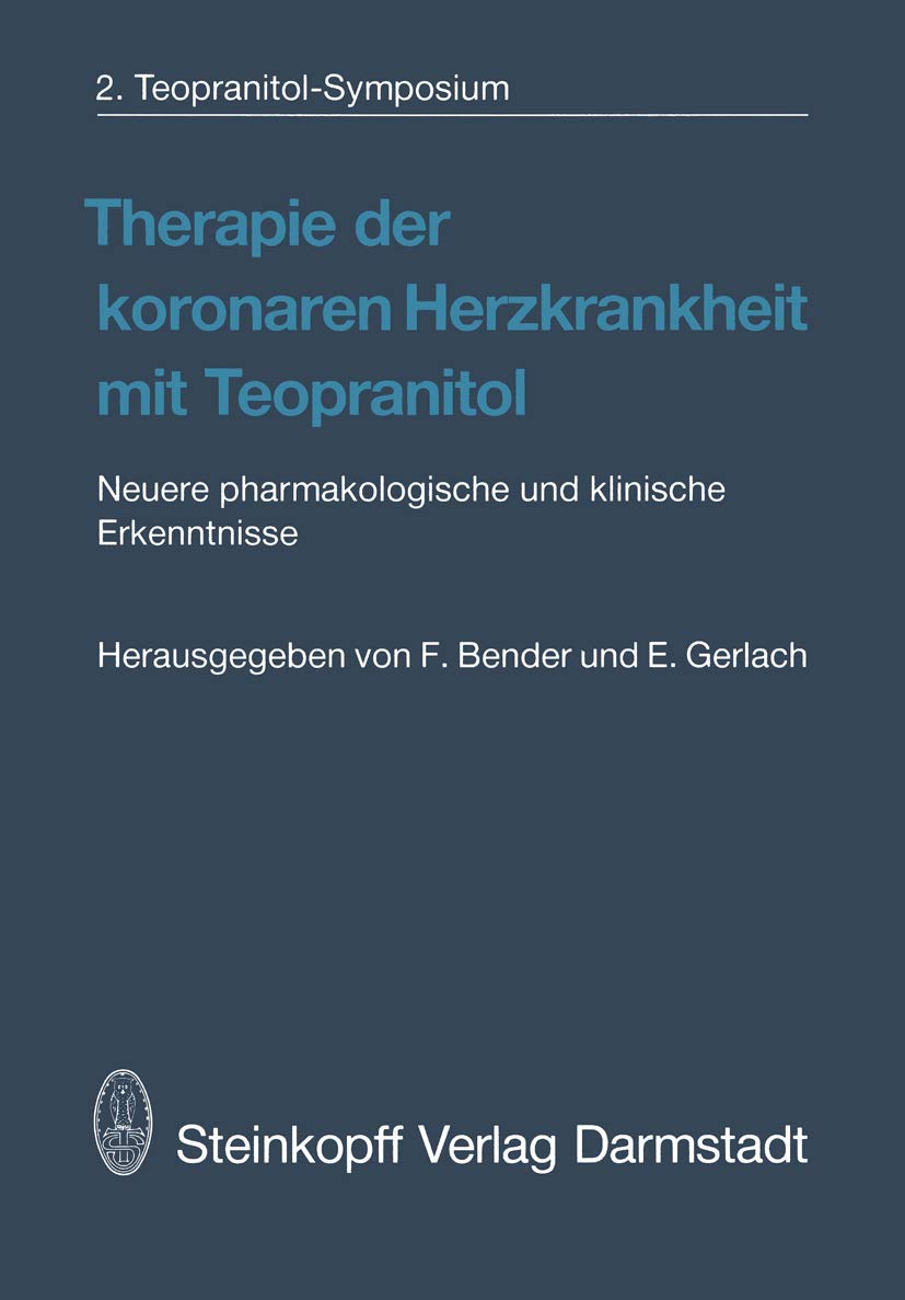 Therapie der koronaren Herzkrankheit mit Teopranitol book