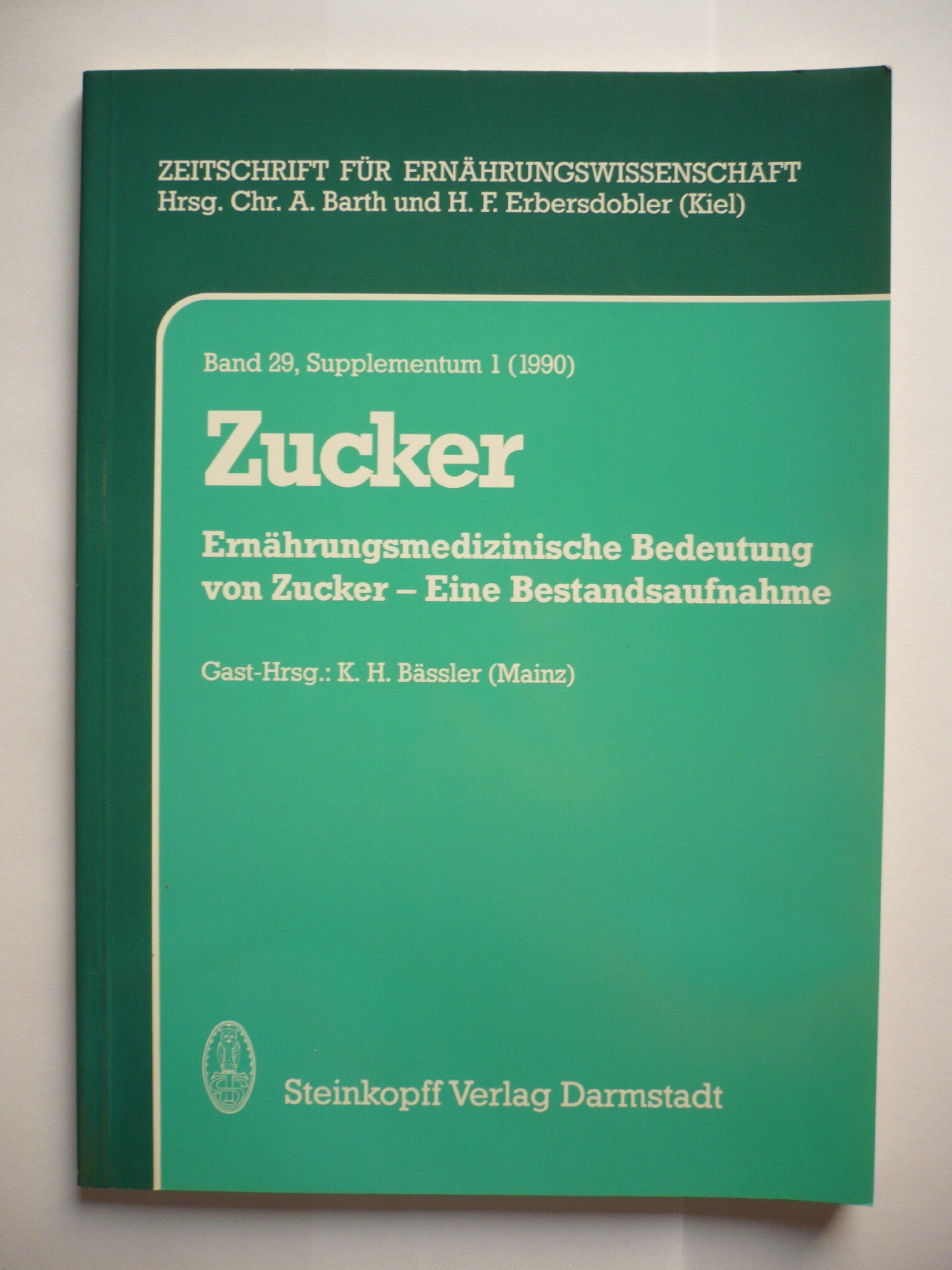 Zucker (Band 29 Supplementum 1 (1990)) Books