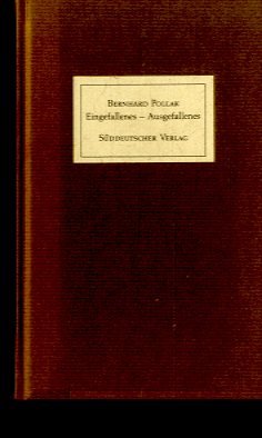 Eingefallenes, Ausgefallenes. Ernste und unernste Gedanken Books