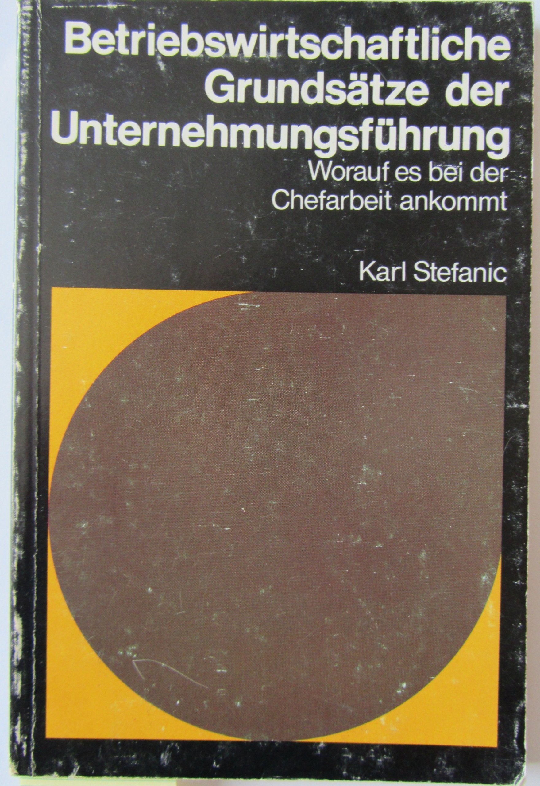 Betriebwirtschaftliche Grundsätze der Unternehmungsführung. Worauf es bei der Chefarbeit ankommt. Business, Finance & Career