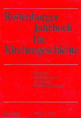 Rottenburger Jahrbuch für Kirchengeschichte XII. Band 12 - 1993 Books
