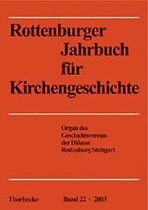 Rottenburger Jahrbuch für Kirchengeschichte Religion & Esotericism
