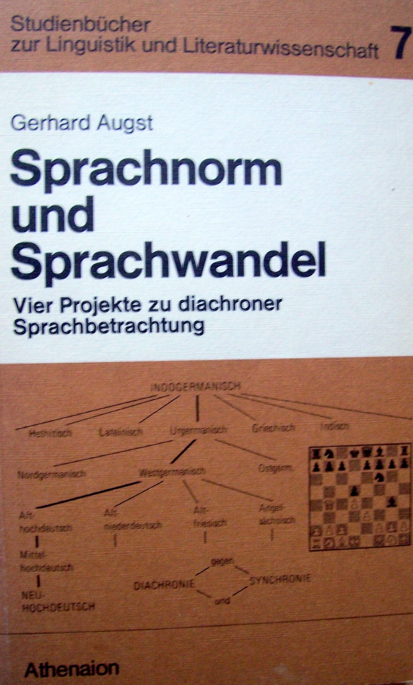 Sprachnorm und Sprachwandel. Vier Projekte zu diachroner Sprachbetrachtung. ( = Studienbücher zur Linguistik und Literaturwissenschaft, 7) . book