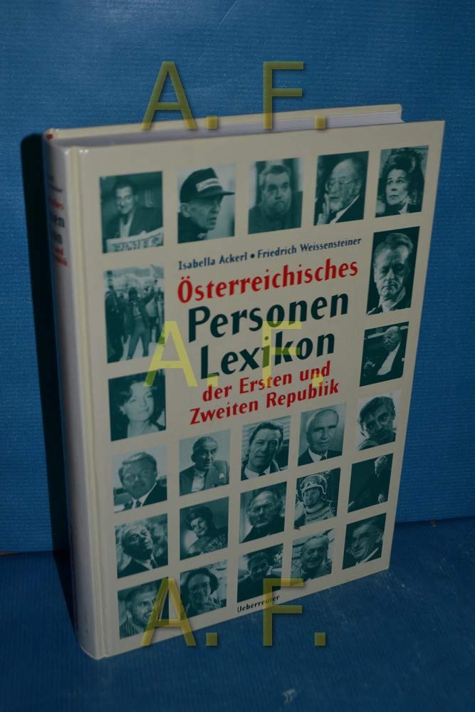 Österreichisches Personenlexikon der Ersten und Zweiten Republik Reference Books